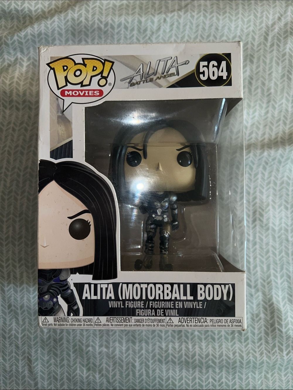 pop! Alita (Motorball Body) - Black & White Vinyl Figure